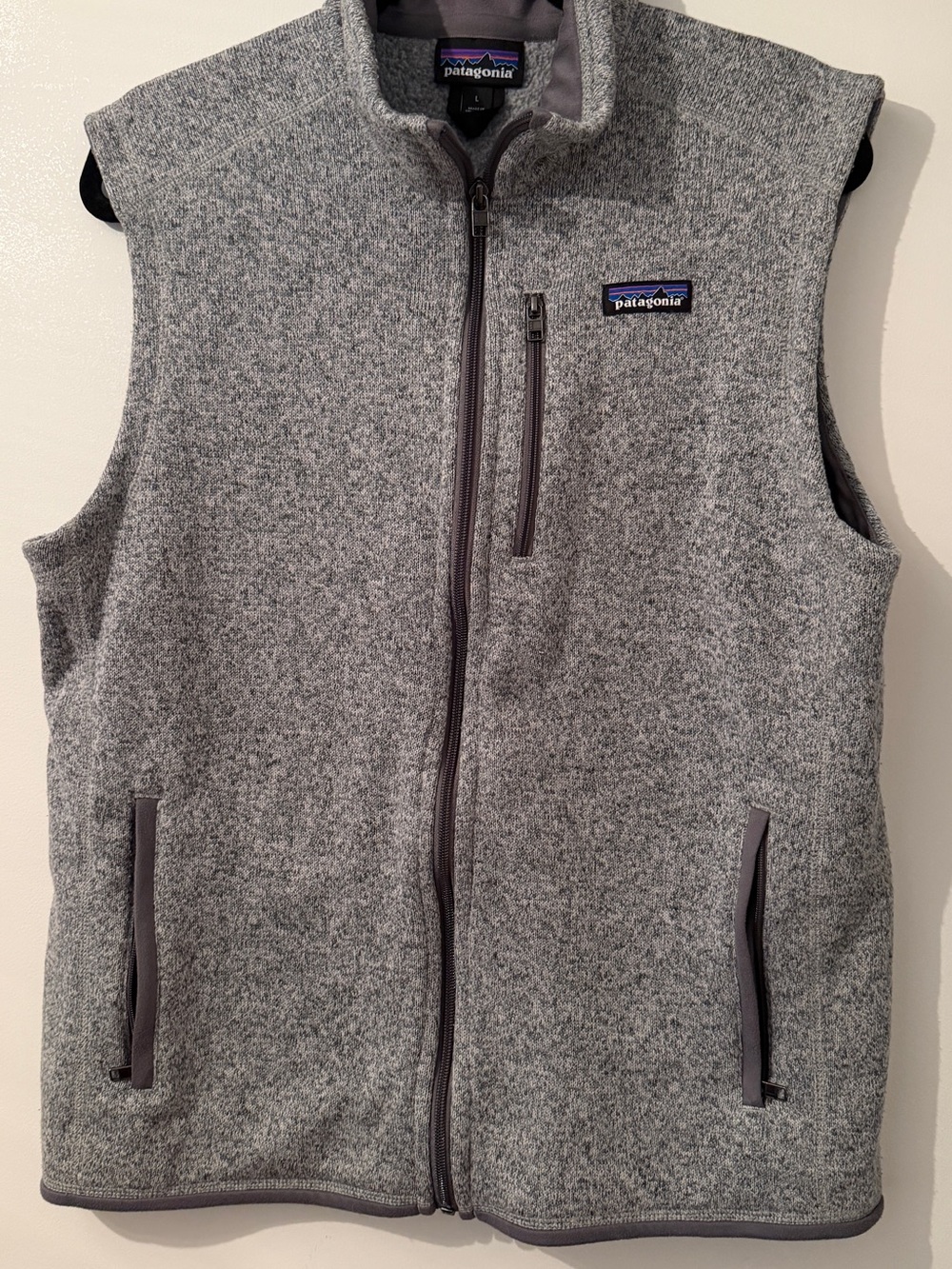 Patagonia Gray Men’s Full-Zip Fleece Vest